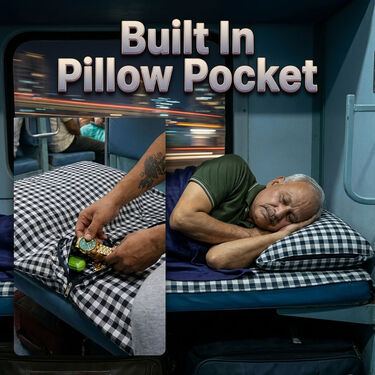 Pick Any 1 Train Seat Cover With Bedsheet (2TSC)