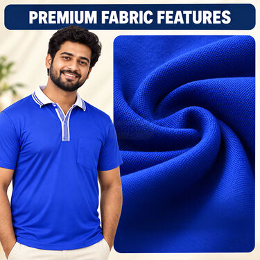 Pack of 5 Collar Tshirts With Pocket (5PT31)
