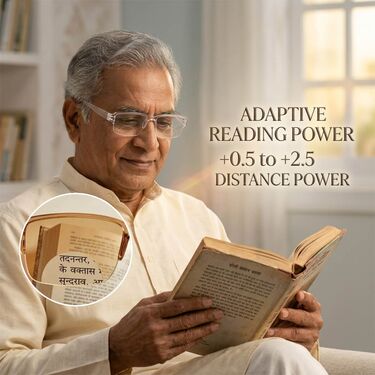 Bifocal Coloured Adaptive Power Reading Glasses Buy 1 Get 2 Free (3BOC6RG2)