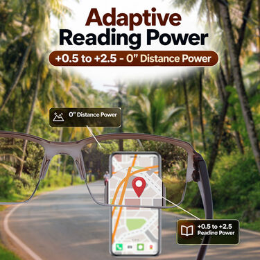 Bifocal Coloured Adaptive Power Reading Glasses Buy 1 Get 3 Free (4BOC8RG2)