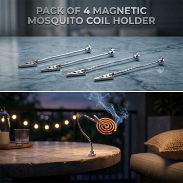 Pack of 4 Magnetic Mosquito Coil Holder (HT190)