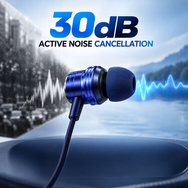 Double Battery Wireless Neckband With Mic (TWS115)