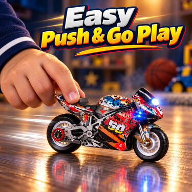 Sparkling Stunt Bike Toy For Kids (RC9)
