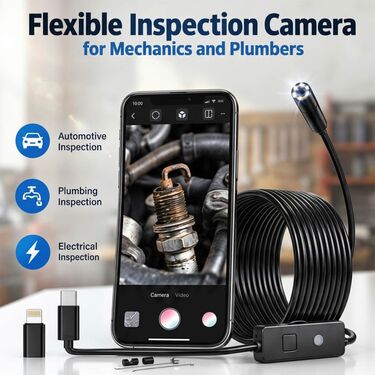 Flexible Inspection Camera For Mechanics & Plumbers (SED)