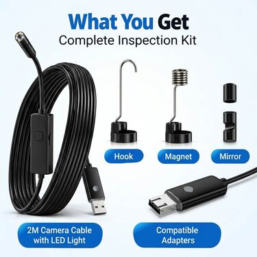 Flexible Inspection Camera For Mechanics & Plumbers (SED)