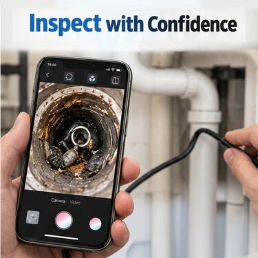 Flexible Inspection Camera For Mechanics & Plumbers (SED)