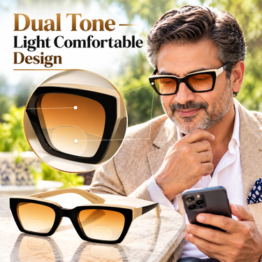Full Frame Bifocal Coloured Adaptive Power Reading Glasses Buy 1 Get 1 Free (2BOC6RG50)