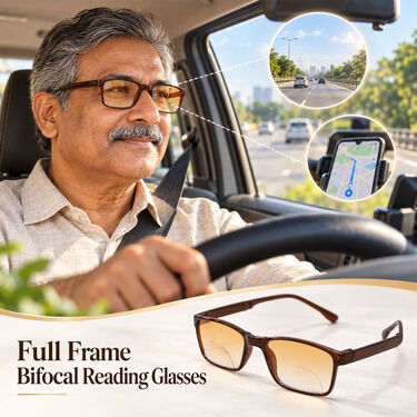 Foldable Bifocal Coloured Adaptive Power Reading Glasses Buy 1 Get 2 Free (3FBOC1RG6)