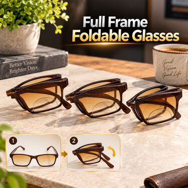 Foldable Bifocal Coloured Adaptive Power Reading Glasses Buy 1 Get 2 Free (3FBOC1RG6)