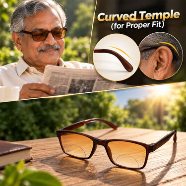Foldable Bifocal Coloured Adaptive Power Reading Glasses Buy 1 Get 2 Free (3FBOC1RG6)