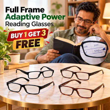 Full Frame Adaptive Power Reading Glasses Buy 1 Get 3 Free (4ORG52)
