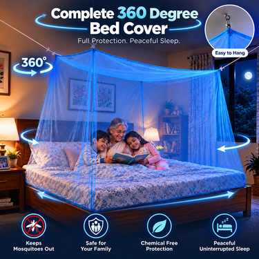 Pick any 1 Double Bed Mosquito Net (DMN8)