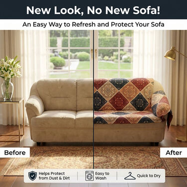 5 Seater Classic Diamond Sofa Cover Set (5SC9)
