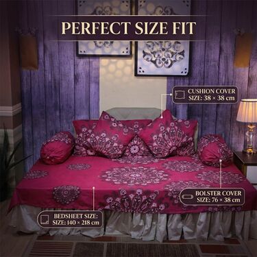 Pack Of 8 Royal Comfort Diwan Set (DWS4)