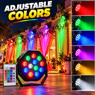 RGB LED Remote Controlled Flood Light (DL12)