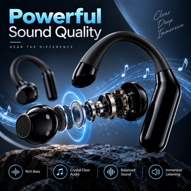Premium Over The Ear Bluetooth Earbuds (TWS118)