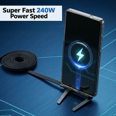 240 Watts Type C Fast Charging Cable With Mobile Stand (CDC40)