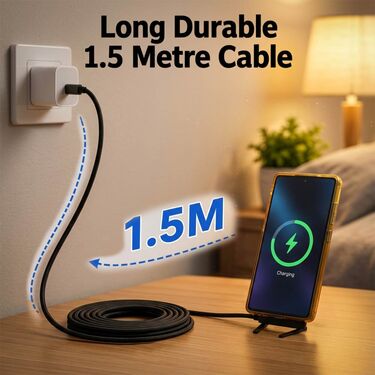240 Watts Type C Fast Charging Cable With Mobile Stand (CDC40)