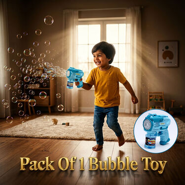 15 Hole Automatic Bubble Maker Toy With LED Lights (ODP1)