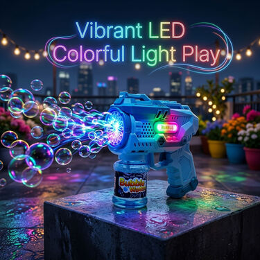 15 Hole Automatic Bubble Maker Toy With LED Lights (ODP1)