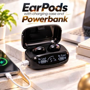 Tws EarPods With Charging Case and Powerbank (TWS120)
