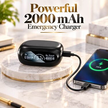 Tws EarPods With Charging Case and Powerbank (TWS120)