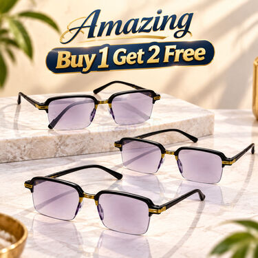 Premium Coloured Adaptive Power Reading Glasses Buy 1 Get 2 Free (3OC2RG49)