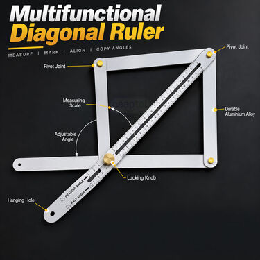 Professional Corner Measurement Tool For Woodworking Edge Trimming And Interior Decoration (HT205)