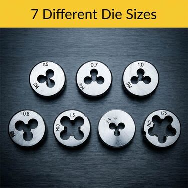 8 Pcs Metric And Imperial Threads Cutting Tool Kit (HT210)