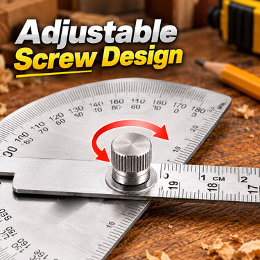 Professional Stainless Steel Angle Finder & Protractor Ruler (HT211)