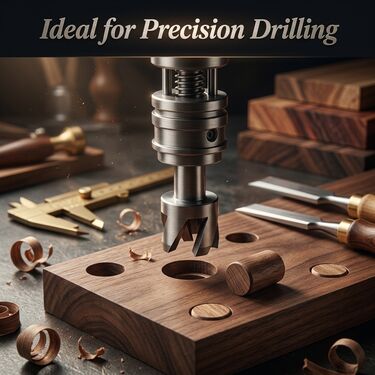 8-Piece Wood Plug Cutter Set With Round Shank (DA8)
