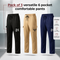 Pack of 3 Versatile 6 Pocket Comfortable Pants (3spt28)