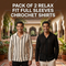 Pack of 2 Relax Fit Full Sleeves Chrochet Shirts (2SM2)