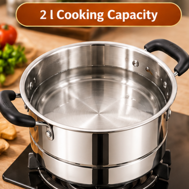 3-In-1 Stainless Steel Deep Fryer Steamer & Cooking Pot (CKW3)