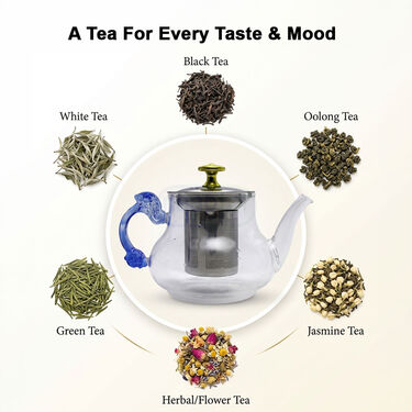 Heat-Resistant Glass Tea Pot With Stainless Steel Filter (GTP)