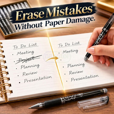 Pack of 12 Erasable Gel Pens (STA12)
