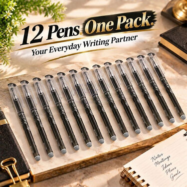 Pack of 12 Erasable Gel Pens (STA12)