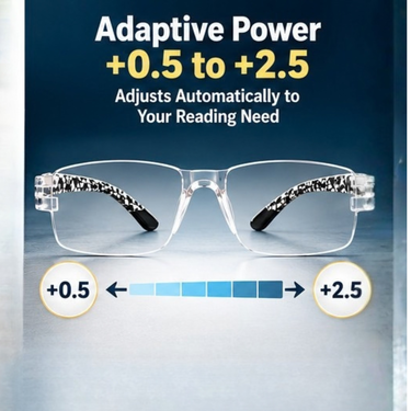 Rimless Adaptive Power Reading Glasses Buy 1 Get 2 Free (3ORG57)