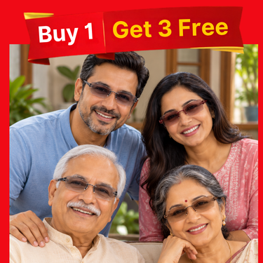 Bifocal Coloured Adaptive Power Reading Glasses Buy 1 Get 3 Free (4BOC7RG2)