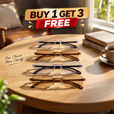 Bifocal Coloured Adaptive Power Reading Glasses Buy 1 Get 3 Free (4BOC6RG1)