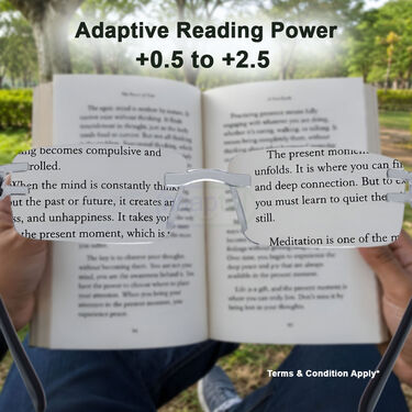Rimless Adaptive Power Reading Glasses Buy 1 Get 2 Free (3ORG53)