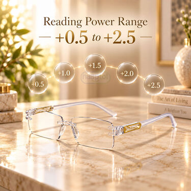 Rimless Adaptive Power Reading Glasses Buy 1 Get 3 Free (4ORG58)