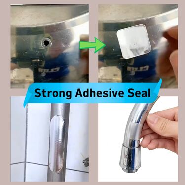 Easy & Quick Metal Repair Sticker Pack Of 10 (SAN6)
