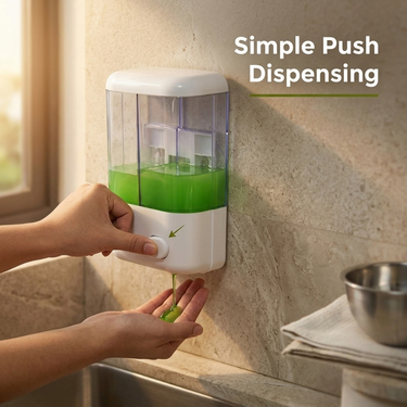 Wall Mount Dual Liquid Transparent Soap Dispenser(SAN12)