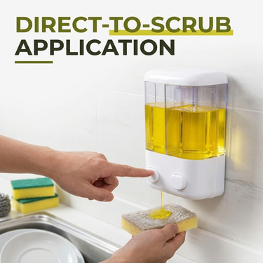 Wall Mount Dual Liquid Transparent Soap Dispenser(SAN12)
