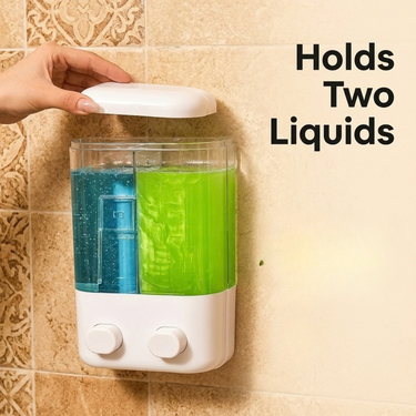 Wall Mount Dual Liquid Transparent Soap Dispenser(SAN12)