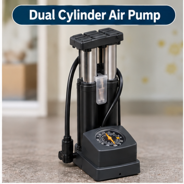 High Pressure Dual Power Foot Air Pump with Gauge (BKU1)