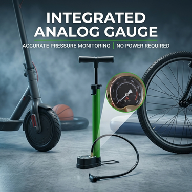 Powerful High Speed Metal Hand Pump With Pressure Meter (BKU3)