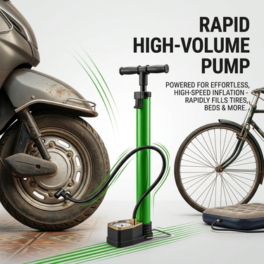 Powerful High Speed Metal Hand Pump With Pressure Meter (BKU3)