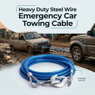 Heavy Duty Steel Wire Emergency Car Towing Cable (CAU1)